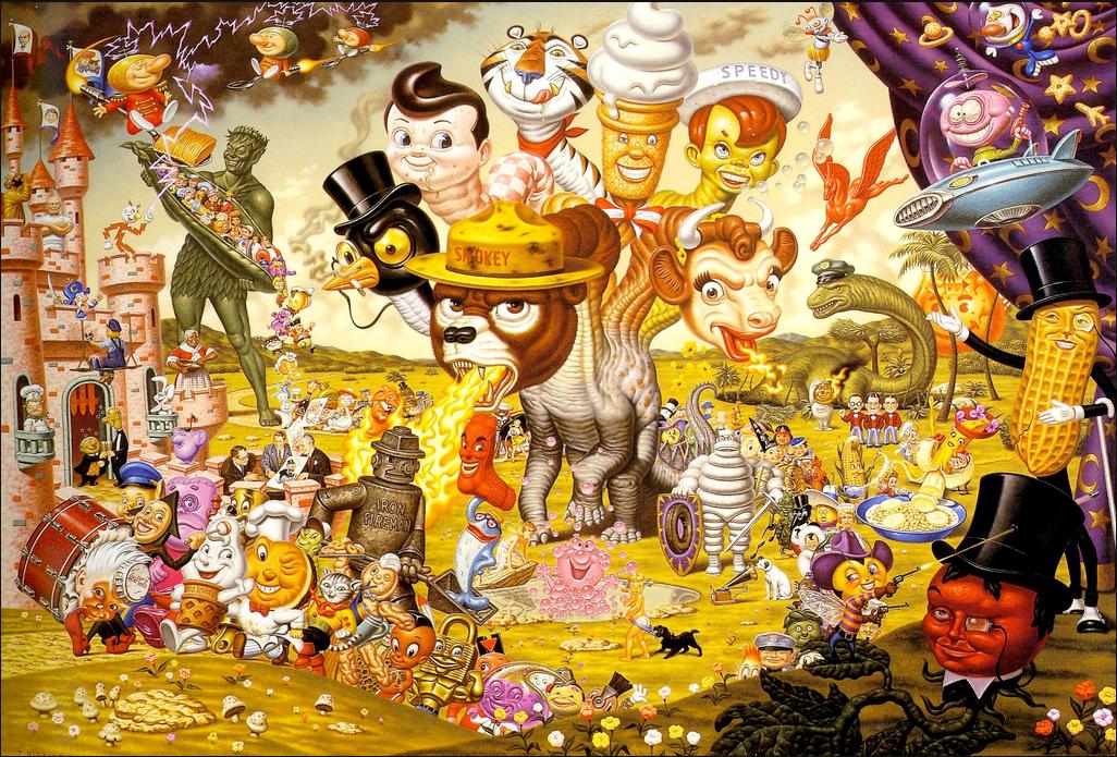 Age of America 2 todd schorr hydra big screen America